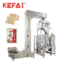KEFAI Machine verticale multifonctionnelle d'emballage sous vide de briques de riz de 5kg Machine d'emballage sous vide linéaire de granules à 4 têtes