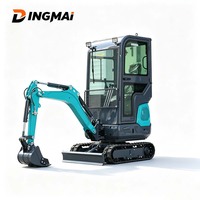 Mini-excavatrice compacte sur chenilles, facile à utiliser, commande par joystick, châssis en fonte, pour ferme, serre, jardin, fabricant
