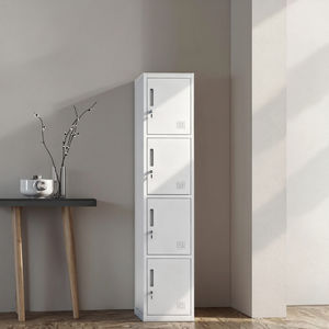 Loker Gym baja dengan 4 pintu kunci 4 tingkat-Penyimpanan logam tahan lama & tahan cuaca - Product Image 3