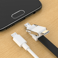 Câble de charge USB 3 en 1 Micro Type C TPE pour téléphone portable Android, prix d'usine le plus bas avec la meilleure qualité