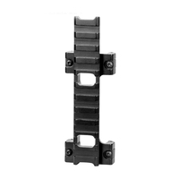 Base de connexion creuse en alliage d'aluminium usiné CNC de qualité supérieure, 120 mm, 11 fentes, boucle en forme de griffe, interface 21 mm, pour la chasse en extérieur
