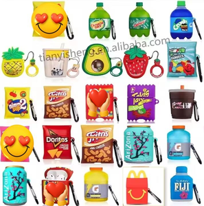 Vente chaude drôle nourriture boisson bouteille Anime dessin animé souple Silicone housse de protection pour Airpods 1 2 <span class=keywords><strong>3</strong></span> pour <span class=keywords><strong>Air</strong></span> Pods <span class=keywords><strong>Pro</strong></span> - Product Image 2