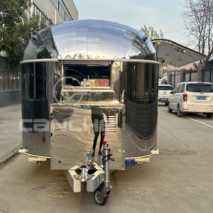 Equipo de venta de aperitivos en la calle Remolque de comida Carros para perritos calientes Camiones de comida móviles Certificado COC en Europa - Product Image 3