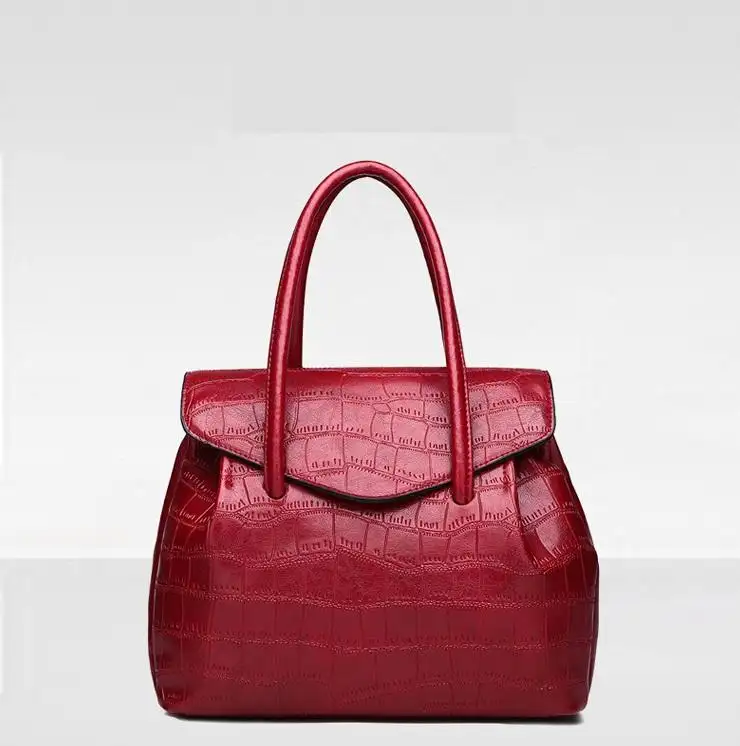 2024 new fashion stone pattern simple cross-body female bucket portable shoulder bags handbag tote