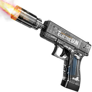 Pistola de Juguete Eléctrica Realista para Juegos al Aire Libre, Disparo Seguro de Alta Calidad para Niños con Efectos de Humo, Luz y Sonido - Product Image 1