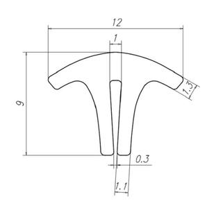 Tira de Goma de Silicona de PVC para Aletas de Buceo Libre, Kit de Repuesto para Rieles de Aletas de Carbono - Product Image 2
