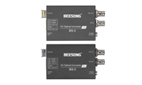 Transmetteur/Récepteur Vidéo Fibre Optique 3G SDI BS-3 avec Tally et Données
