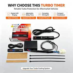 Minuteur de turbo universel JDM pour voiture, lumière rouge, blanche et bleue, 12V, affichage numérique LED, 12V, pour APEXI NA & Turbo - Product Image 6