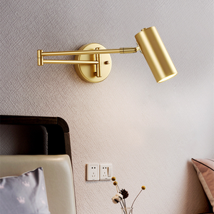 Lámpara de <span class=keywords><strong>pared</strong></span> <span class=keywords><strong>extensible</strong></span> de oro luz de <span class=keywords><strong>pared</strong></span> ajustable dirección desplegable plegable Nórdica al por mayor - Product Image 3