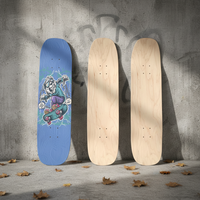 Planche de skateboard portable en érable canadien de haute qualité avec impression UV et prévisualisation visuelle, production sur mesure