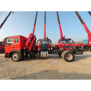 Camión Grúa de Brazo Plegable Dongfeng D9 de 8 Toneladas, Vehículo de Plataforma Plana para Elevación y Transporte en Ingeniería - Product Image 2