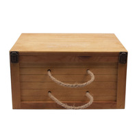 Boîte à vin en bois de pin vintage personnalisée pour 6 bouteilles, avec couvercle rabattable, poignée en corde de chanvre, fermoir métallique, caisse à vin en bois pour le stockage du vin et les cadeaux