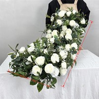 DKB Kunstblumen-Fabrik Großhandel Künstliche Seidenblumen-Dekoration Hochzeits-Tischdekoration und Tischläufer