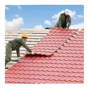 Komposit plastik bergelombang ubin atap sintetis panel vinil 80mm bahan untuk rumah kaca