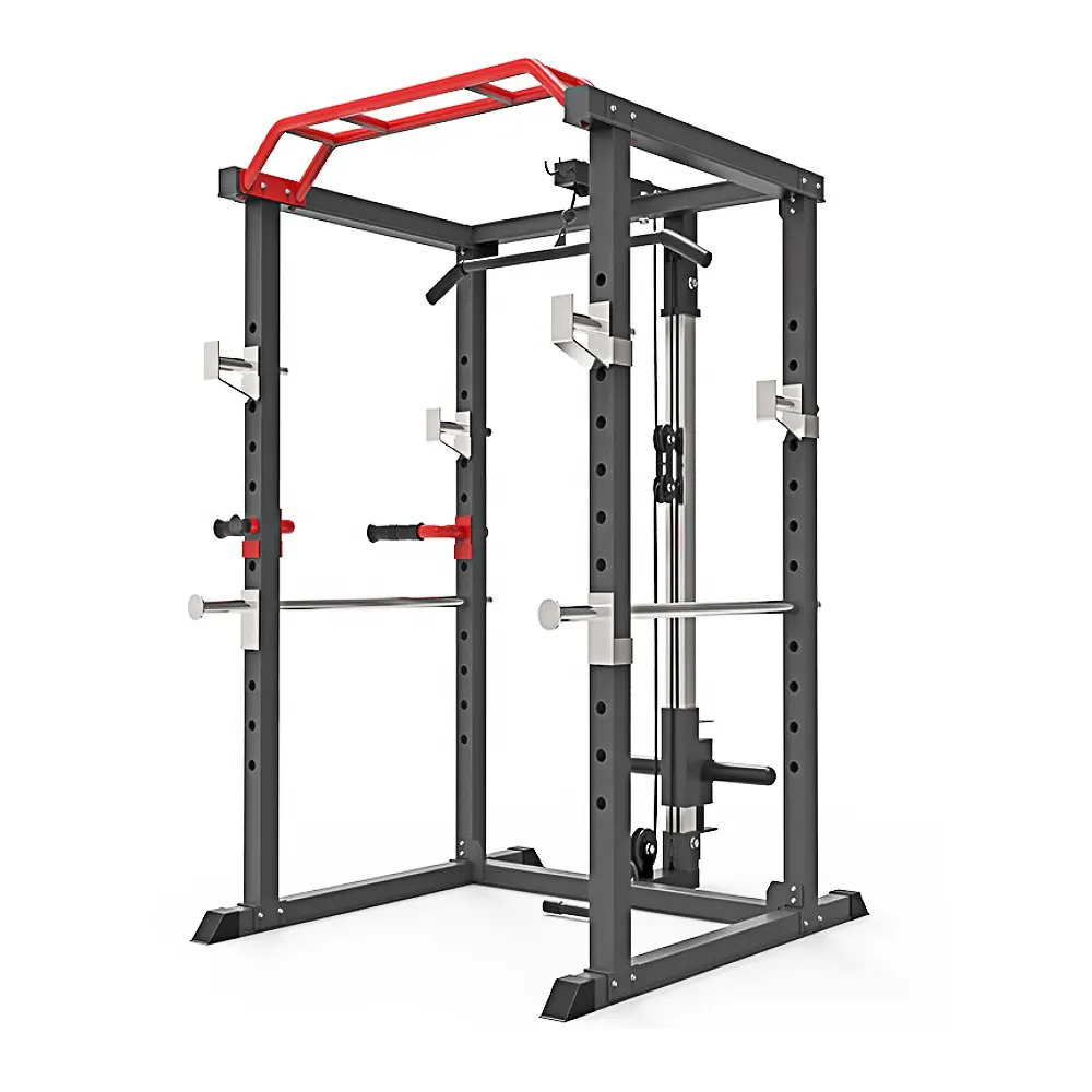 Fabrieksprijs Bodybuilding Kabel Crossover Multi Functionele Power Cage Squat Rack Borst Oefening Training Smith Machine