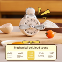 Magnetischer Küchentimer im Piloten-Stil, Mechanischer Countdown-Erinnerungswecker für Kochen, Backen und Essenszubereitung