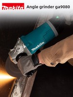 Meuleuse d'angle Makita GA9080FX1 2800W 230mm (9 pouces) avec interrupteur à gâchette et frein mécanique, pour travaux lourds de découpe et de meulage du métal