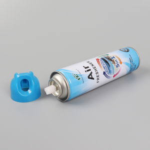 Empty <strong>Air</strong> Freshener Metal Tin <strong>Spray</strong> Aerosol <strong>Can</strong> with Nozzles and Caps - Product Image 2