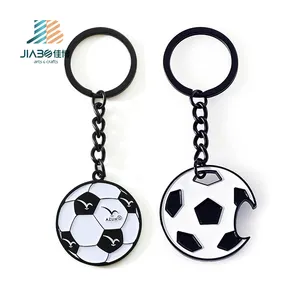 Voetballer Fans Geschenken Team Club Sleutelhanger Gepersonaliseerde Custom Metalen Bierflesopener Voetbal Sleutelhanger