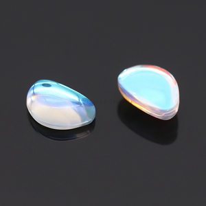 Venta al por mayor de <span class=keywords><strong>piedra</strong></span> lunar sintética de <span class=keywords><strong>color</strong></span> azul, <span class=keywords><strong>piedra</strong></span> preciosa artificial, tamaño personalizado, forma de hoja, <span class=keywords><strong>piedra</strong></span> lunar - Product Image 1
