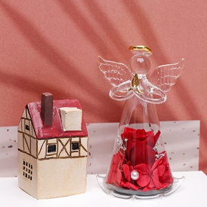 Cadeau commémoratif de la Rose éternelle de l'ange pour la perte d'un être cher et bien recevoir bientôt un cadeau de remerciement pour femmes - Product Image 2