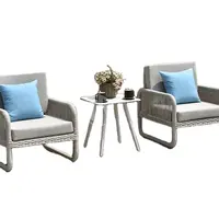 Hasır bahçe mobilyaları küp seti masa ve sandalyeler açık Rattan mobilya veranda mobilya