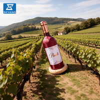 Répliques de bouteilles gonflables publicitaires, bouteille de vin rouge gonflable géante personnalisée, simulée, fantaisie, pour vignoble