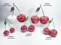 Nouveaux articles de décoration d'intérieur en céramique moderne en forme de pomme dorée, ornements artisanaux, décoration de Noël