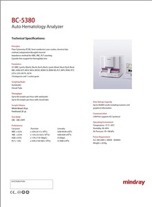 Analizador Hematológico Automático Mindray BC-5380, Máquina de Análisis de Sangre CBC de Alta Calidad para Uso Veterinario - Product Image 3