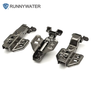 مفصلات هيدروليكية غير مرئية رمادية اللون لإطارات الألمنيوم، مفصلات أبواب مخفية للخزائن مع إغلاق ناعم - Product Image 4