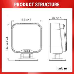 Interfaz USB 1D/2D Plataforma de escritorio Escáner de código de barras en stock - Product Image 6