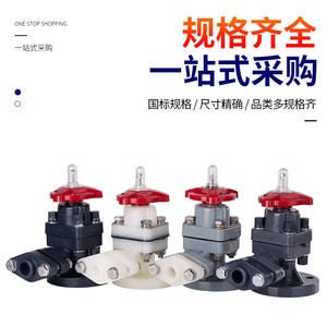 Válvula de Doble Brida Rongsheng PVDF para Medición de Nivel, Válvula de Control para Tanque de Agua, Operación Manual, Material Plástico - Product Image 3