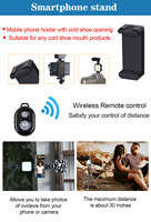 KIT-03LM Smartphone vidéo filaire Microphone support de téléphone trépied support lumière LED Vlogging Kits micro pour Youtube TikTok Live