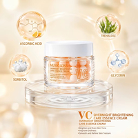 Crème de nuit en capsules faciales OEM personnalisées 60g aux perles d'orange VC pour une peau éclatante et rajeunie