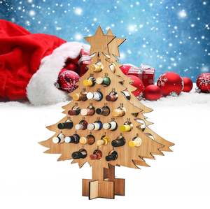 <span class=keywords><strong>Portabottiglie</strong></span> <span class=keywords><strong>a</strong></span> Forma di Albero di Natale in Legno, Calendario dell'Avvento con Conto alla Rovescia per Natale, <span class=keywords><strong>Portabottiglie</strong></span> per Casa - Product Image 6