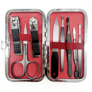 8 Piece Manicure <b>Pedicure</b> <b>Set</b> Stainless Steel Nail Cutter Kit with Travel Case for Men and Women - Product Image 1