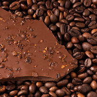 Barre de chocolat noir solide à pépites de café, grand bloc, faite à la main, populaire en ligne, prête à consommer, durée de conservation de 360 jours