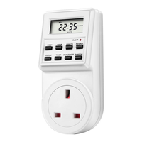 Stop Kontak Timer Digital Pintar 230V yang Dapat Diprogram, Standar EU US UK untuk Rumah dan Kantor dengan Arus Terukur 16A