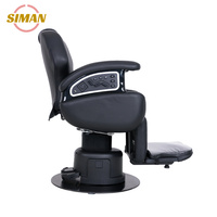 Siman Offre Spéciale noir salon de coiffure pas cher moderne salon de coiffure style barbier chaises ergonomique électrique pour homme