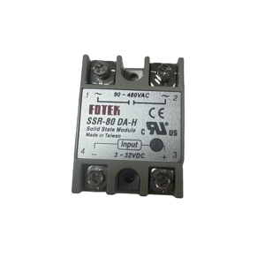 SSR-80 DA-H โซลิดสเตตรีเลย์ 80A SSR-80 DA-H โซลิดสเตตรีเลย์แบบปิดผนึก - Product Image 2