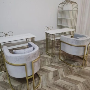 Cheap Luxury pink Professional Equipment Manicure Desk Client <b>Table</b> for <b>Nail</b> Beauty Salon Furniture <b>Nail</b> <b>Tables</b> and Chairs Sets - Product Image 4