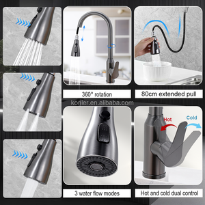 Độc xử lý kéo ra máy trộn nước nóng và lạnh vòi sàn gắn chức năng Vòi trộn & vòi bếp Vòi - Product Image 2