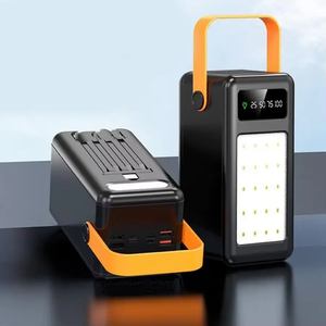 แบตเตอรี่สำรองพลังงานแสงอาทิตย์สำหรับโทรศัพท์มือถือ 50000mah <span class=keywords><strong>พา</strong></span><span class=keywords><strong>ว</strong></span><span class=keywords><strong>เวอร์</strong></span><span class=keywords><strong>แบงค์</strong></span>แบบพก<span class=keywords><strong>พา</strong></span> พร้อมไฟ LED แบตเตอรี่ภายนอก สีดำ แบตเตอรี่ลิเธียมโพลิเมอร์ - Product Image 2