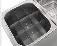 Machine à oden électrique multifonction en acier inoxydable, friteuse à brochettes, machine à boulettes de viande, 9 grilles, 1/2 panier