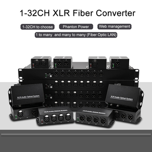 Convertisseur audio XLR sur fibre optique haute définition 24 bits 192 kHz de qualité <span class=keywords><strong>studio</strong></span>, audio bidirectionnel 2 canaux - Product Image 2