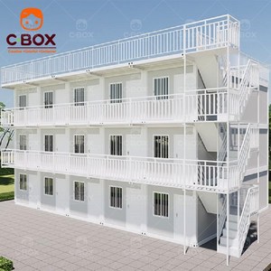 Cbox Luxury Tiny House Portable 3-Story Dormitory Sandwich Panel Office Mining Camp Living Units Detachable Container House - Product Image 2