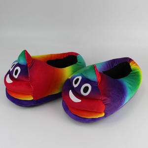 Pantuflas Divertidas con Caras Coloridas, Pantuflas de Otoño Suaves <span class=keywords><strong>y</strong></span> Peludas, Cómodas, con Expresiones de Tristeza, Enojo <span class=keywords><strong>y</strong></span> Gafas de Sol, para Adultos, para Exteriores - Product Image 6