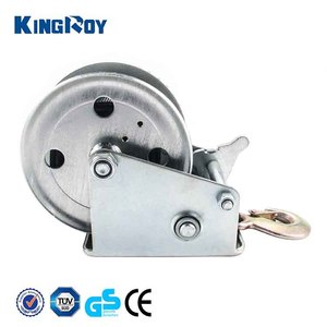 Treuil manuel Kingroy, force de rupture 525 kg, corde synthétique 7 m, gris, manivelle métallique, treuil pour bateau, fabriqué dans le Zhejiang, Chine - Product Image 5