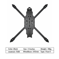 Drone FPV professionnel QINKOFPV avec caméra de vision nocturne, châssis en fibre de carbone de 13 pouces et capacité de charge de 6 à 8 kg