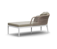 Conjunto de Muebles de Jardín para Hotel, Villa, Ocio, Sofá de Aluminio y Cuerda, Sofá Seccional para Exteriores